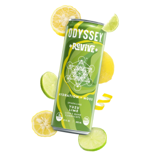 Odyssey: Yuzu Lime Revive Sparkling Mushroom Energy Drink